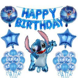 Ballons en latex sur le thème du bébé Stitch figurines d'anime décorations de fête à la maison