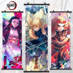 Demon Slayer Anime toile affiche imprimée image Kamado Tanjirou Art mural défilement peinture