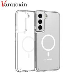 Coque souple en silicone à chargement sans fil pour Samsung coque antichoc transparente coque pour