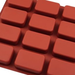 Moules à savon rectangulaires en Silicone pour l'artisanat fait maison moule à gâteau à chocolat