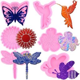 Porte-clés libellule oiseau moule équation papillon moules en silicone fleur résine élection xy
