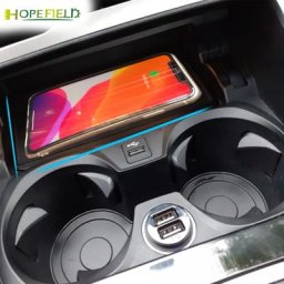 Chargeur sans fil de voiture QI pour BMW panneau de développement sans fil porte-gobelet pour
