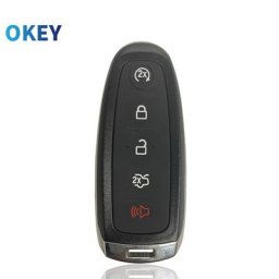 Okey-Coque de clé de voiture 5 boutons pour Ford Explorer Edge Flex C-max coque de clé de