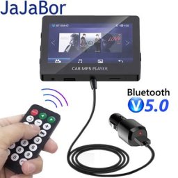 JaJaBor – transmetteur FM pour voiture lecteur MP5 vidéo HD écran 4.3 pouces lecture AUX TF