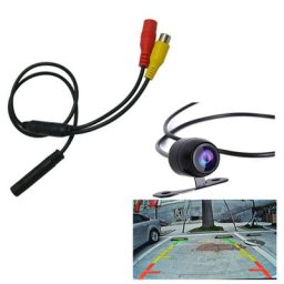 Caméra de recul pour voiture 1 pièce adaptateur de faisceau d'alimentation connecteur mâle à 4