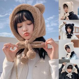 Bonnets à bretelles réglables pour femmes Protection des oreilles dessin animé nouveaux chapeaux