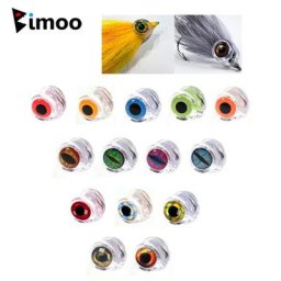 Bimoo-Masque de poisson en fluorocarbone transparent streamer mouches d'eau salée matériel de