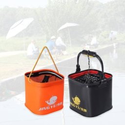 Seau pliable avec poignée léger pliable Durable pour Camping pêche voyage en plein air
