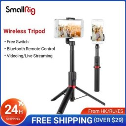 SmallRig-Trépied pliable sans fil Bluetooth avec télécommande léger pour selfie streaming en