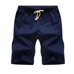 Short de maison en coton pour hommes taille asiatique avec poches décontracté à la mode
