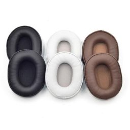 Protège-oreilles en cuir avec coussin en mousse paire d'écouteurs intra-auriculaires compatibles