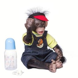Mini Singe Bébé Jumeau Silicone Flexible Reborn Premie Collecemballages Art Butter Détaillé Fait