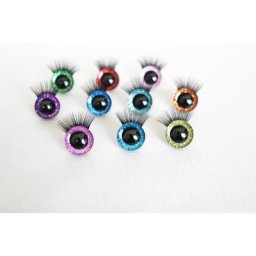 MASKKASEM-Plateau à spatule aux yeux noirs avec ocaPRESS ondulée ER COLOR 10 paires 9mm 12mm