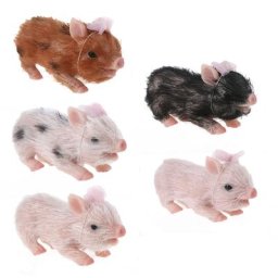 Poupée de bébé en forme de cochon jouet interactif cadeau de noël de nouvel an de détente QX2D