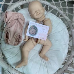 Kit de beurre Reborn Alisha pour bébé souriant pièces de beurre non finies non peintes visage doux