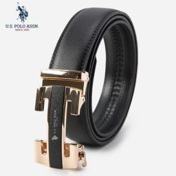 Us Polo Assn – ceinture en cuir de vache pour hommes vêtements d'affaires décontractés tendance