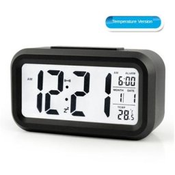 Réveil numérique rétro-éclairé LED horloge de Table calendrier muet offre spéciale