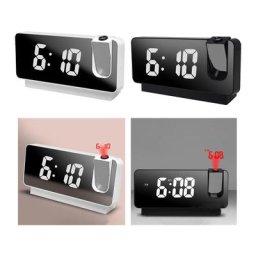 Réveil Numérique LED à Projection Simple et Moderne Horloge Électronique Silays euse Fonction