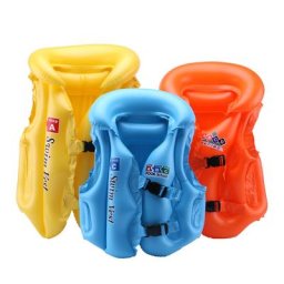 Gilet de sauvetage gonflable flottant en PVC pour enfants gilet de protection de natation gilet de
