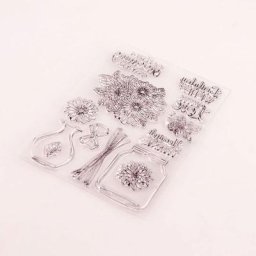 Timbre de sceau pour Vase de fleur avec matrices de découpe ensemble de pochoirs bricolage
