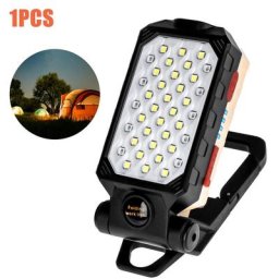Lampe de travail LED COB portable lanterne de camping étanche aste par USB réglable conception