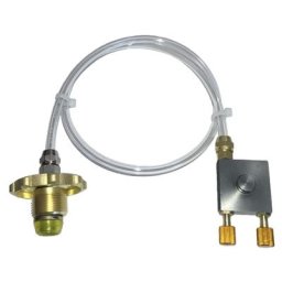 Adaptateur de recharge de Propane en fer léger pour poêle m22x1 5 à 7 / 16-28UNE