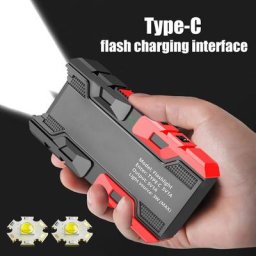 Lampe de poche LED étanche et puissante Rechargeable par USB torche Portable pour l'extérieur et