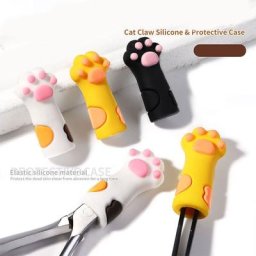 Manchon de protection en Silicone patte de chat pour ongles cuticules ciseaux outils de