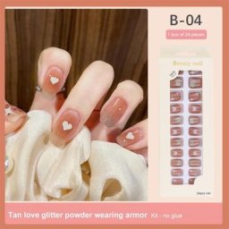 N64.perfecmia-Faux Ongles Décorés Papillon pour Bol Couverture Complète Acrylique Longue