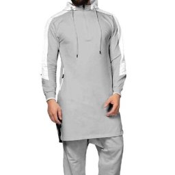 Sweat-shirt à manches longues et col rond pour hommes pull zippé t-shirt monochrome pull à