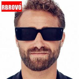 RBROVO – lunettes De soleil Vintage pour hommes verres carrés De luxe pour femmes/hommes simples