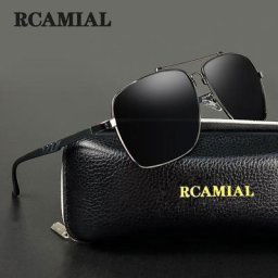 RCAMIAL-Lunettes de soleil polarisées pour homme verres anti-absorbe ouissement UV400 monture