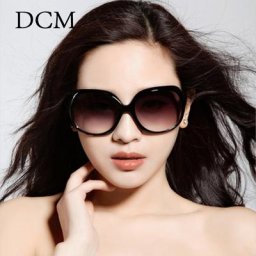 DCM-Lunettes de soleil pour femmes classiques de styliste surdimensionnées de forme nar UV400