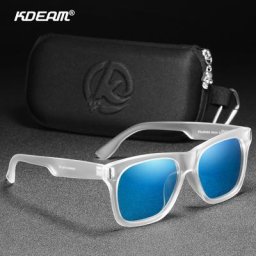 KDEAM-Lunettes de soleil polarisées carrées pour hommes nouveau document frais lunettes de soleil