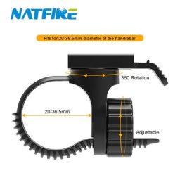 NATFIRE-Support d'éclairage pour vélo support pour NB3 NP13 NP16 NKX6 NBC60 NKX8