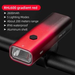 ROCKBROS 600LM vélo lumière 2600mAH lampe frontale lampe de poche étanche vtt route cyclisme phare