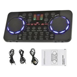 Carte son V300 Pro pour diffusion en direct 10 effets sonores interface audio 4.0 centre