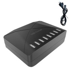 Chargeur USB 587D chargeur de bureau rapide à 8 ports chargeur multi USB pour le matin tablettes