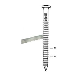 Pointes en bande 21° 4,00 x 40 mm galva pour sabots de charpente