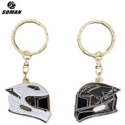 SOMAN-Accessoires et pièces de casque de moto clé de casque porte-clés de décoration casques