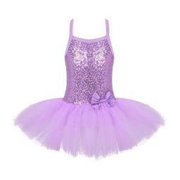 Robe de ballet à paillettes pour enfants costume de ballerine nickel é vêtements de danse en