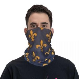 Florence Bandana Neck Ga Imprimé Fleur De Lis Lys Fleur Symdazers Feel Round planchers f
