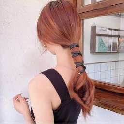 Bandes de Sauna à Fil Coréen en Cuir PU Porte-queue de Cheval Attaches Réglables pour Femmes et
