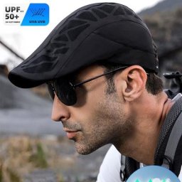 Béret en maille respirante pour hommes chapeau de soleil pour l'été Casquette de Baseball de