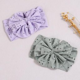 Bandeau à nœud pour nouveau-né fille bandeau élastique doux pour enfants Turban d'été nouveaux