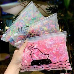 Bandes de caoutchouc jetables colorées pour filles 1000 pièces/paquet petits bijoux élastiques