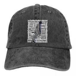 Casquette de Baseball délavée pour hommes casquette de Golf à rabat de papa Michael Jackson
