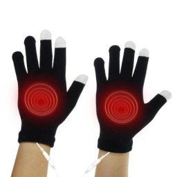 Gants à écran tactile métropolitain électrique USB gants chauds d'hiver protection complète des