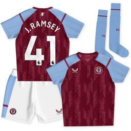 Aston Villa Castore Home Infant Kit 2023-24 avec impression J. Ramsey 41