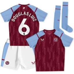 Aston Villa Castore Home Infant Kit 2023-24 avec impression Douglas Luiz 6